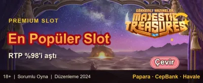 Yüzde 100 Hoş Geldin Bonusu promotion banner